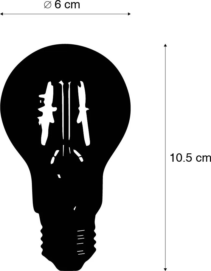 Set di 5 lampadine LED E27 A60 dimmerabili a 3 livelli 5W 700 lm 2700K