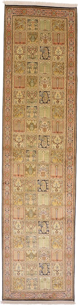 Cashmere Silk Tappeto orientale 80x310 (Indian) Annodato A Mano