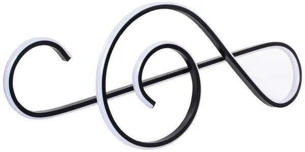 Lampadario LED a sospensione con filo LED/18W/230V 3000K nero