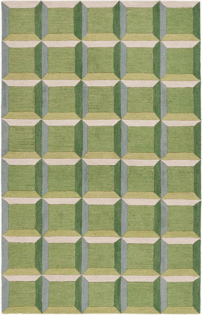 Tappeto in lana a pelo basso tuftato a mano Xanthe