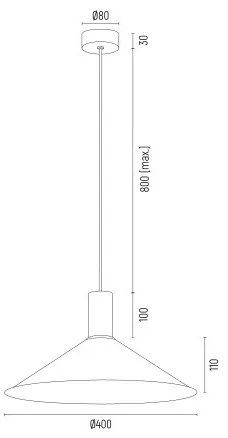 Argon 4912 - Lampadario a sospensione con filo MINORI 1xE27/15W/230V nero/oro