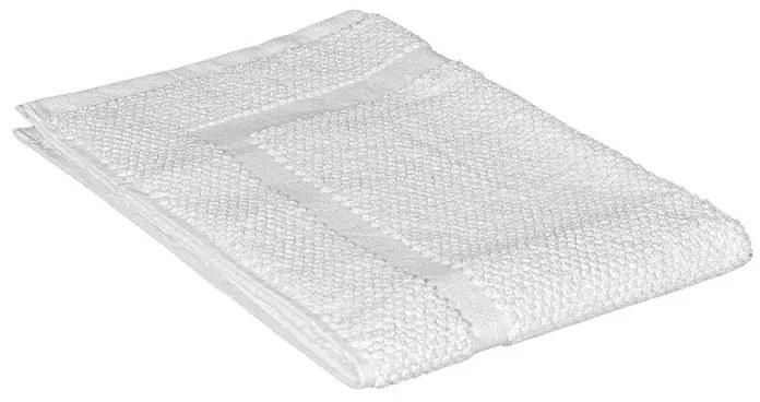 Tappeto scendi doccia 100% cotone in colore bianco 45x65 cm