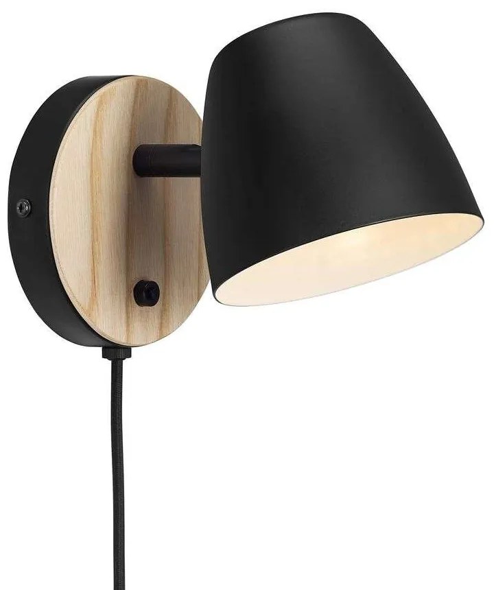 Nordlux - Theo Applique da Parete Black Nordlux