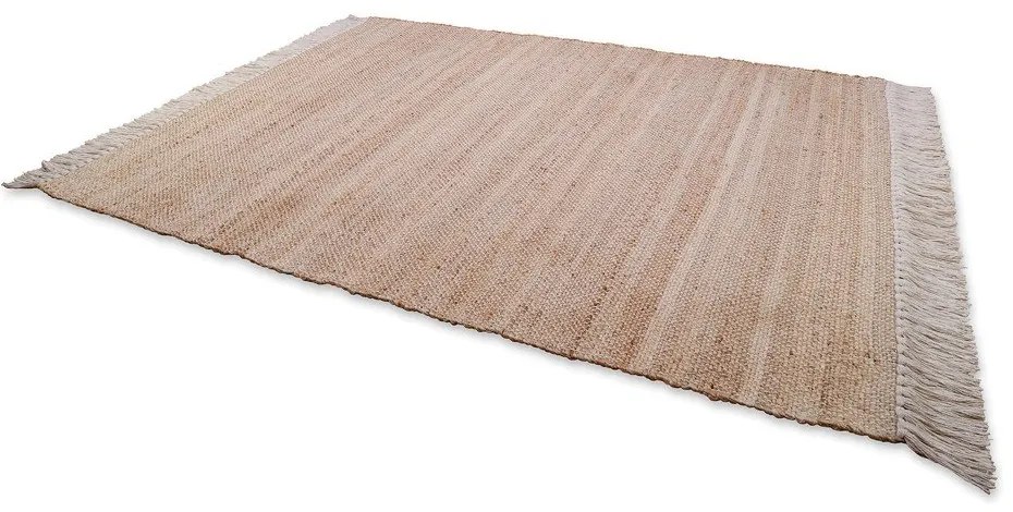Tappeto marrone in iuta tessuto a mano 110x170 cm Lenny – Nattiot