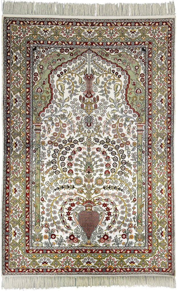 Ghom Tappeto orientale 180 x 120 Beige (Cina) Annodato A Mano