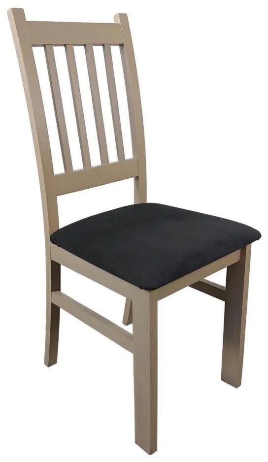 Sedia da pranzo SIMON faggio/grigio scuro