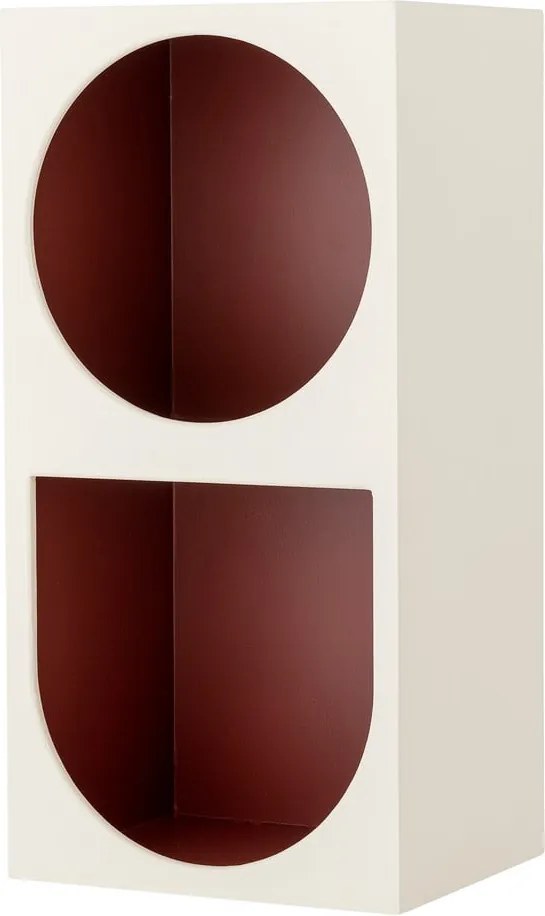 Libreria da parete rossa e bianca 30x60 cm Graphia – Bloomingville