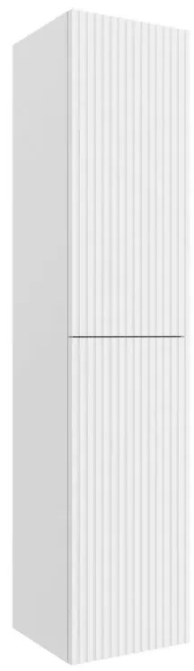 Colonna bagno sospesa 160cm in bianco opaco a 2 ante Nara