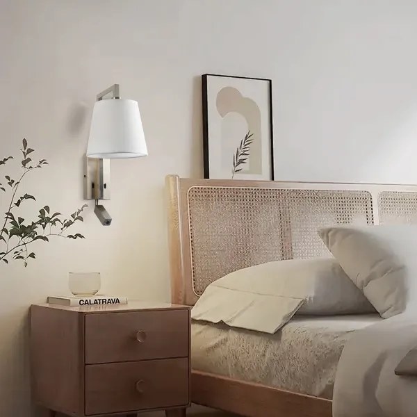 Brilagi - Applique a LED RAYA 1xE14/40W/230V + LED/3W bianco/cromo opaco