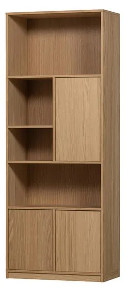 Libreria modulare in rovere naturale 77x199 cm Modulair - vtwonen