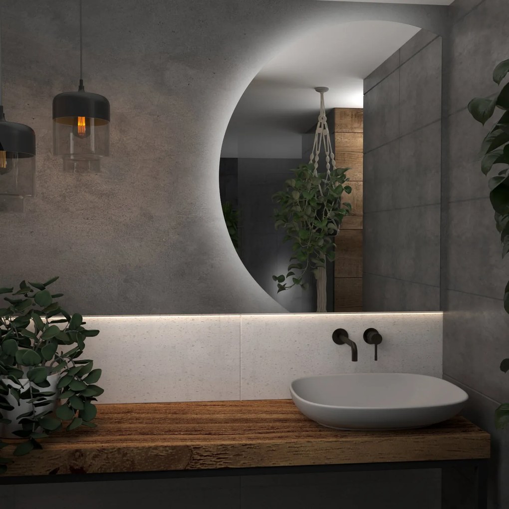 Specchio rotondo con luce LED E3