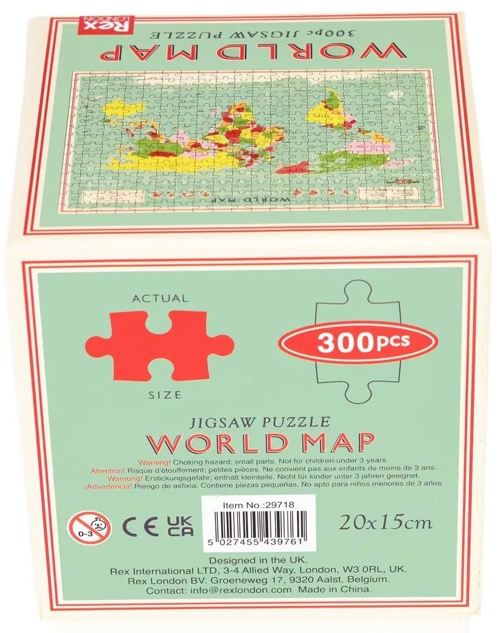 Puzzle World Map - Rex London