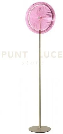 Piantana jokey rosa diametro 40cm led 3000k 690lm 15w h.130+40cm