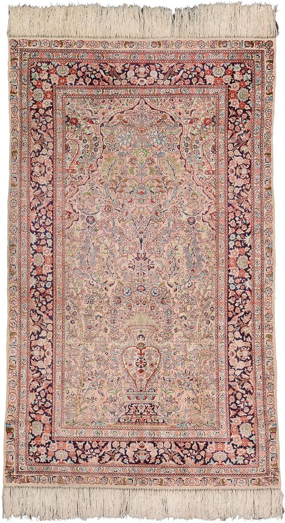 Hereke Tappeto 90 x 150 Beige (Cina) Annodato A Mano