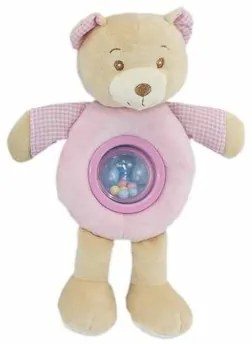 Peluche con Sonagli Lulu Rosa Orso 25cm