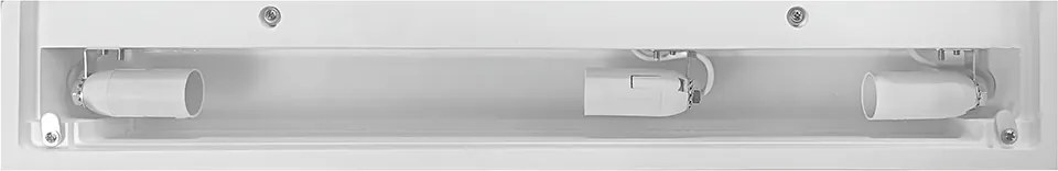 Applique da Parete 3xE14 Rettangolare 55cm in Gesso Pitturabile