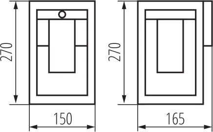 Kanlux 34982 - Applique da esterno con sensore VIMO 1xE27/15W/230V IP44