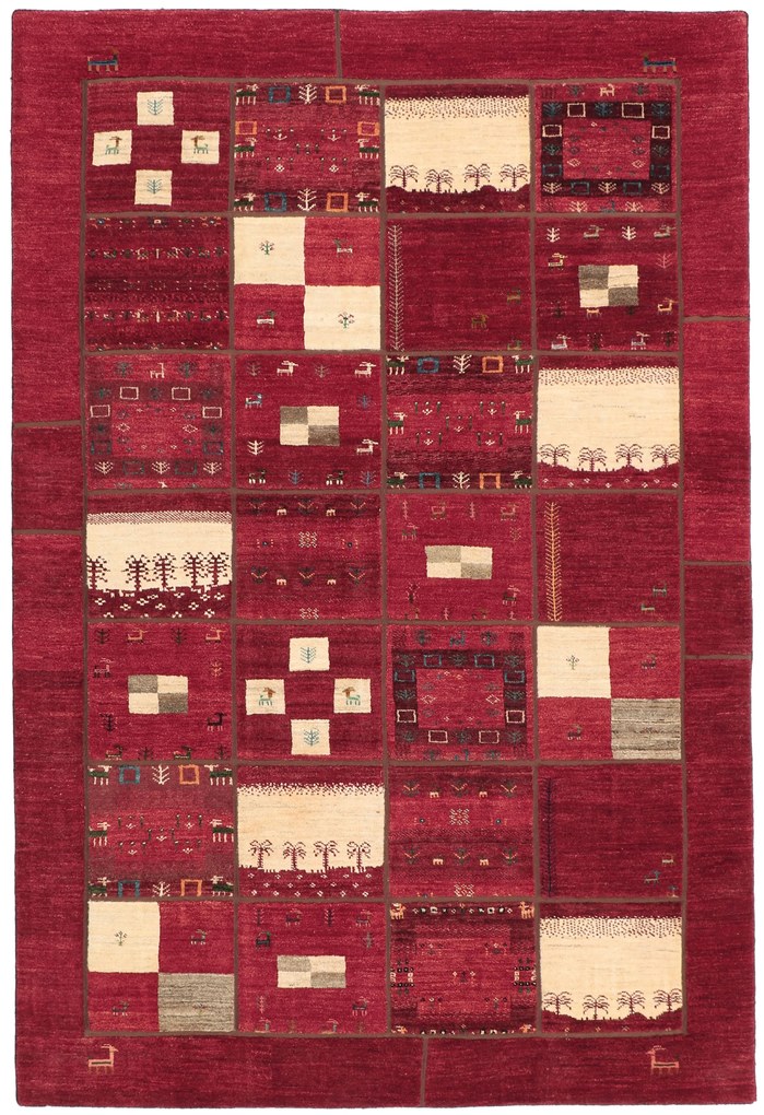 Gabbeh Tappeto 210x300 (Iran) Annodato A Mano
