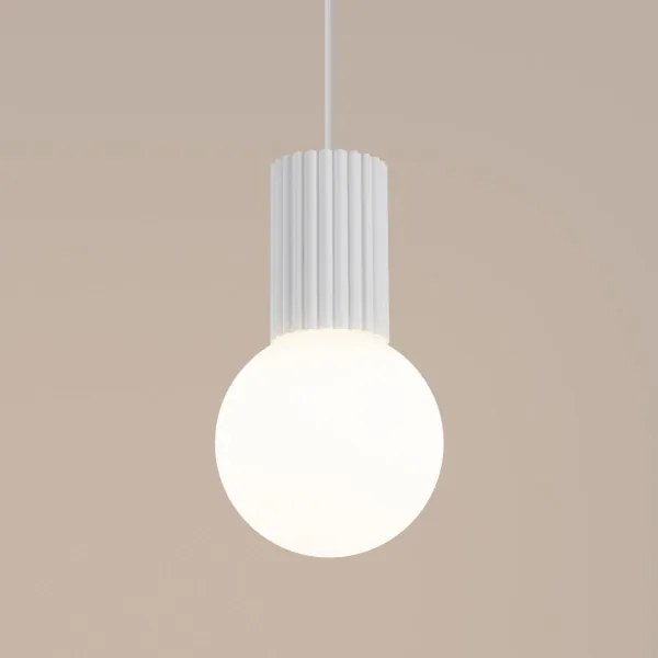 Sollux SL.1709 - Lampadario a sospensione con filo HALO 1xG9/8W/230V diametro 12 cm bianco