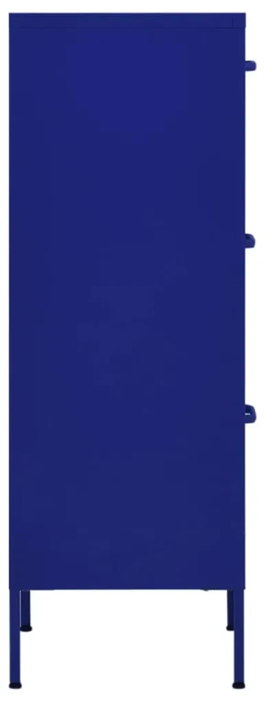 Armadietto blu marino 42,5x35x101,5 cm in acciaio