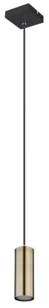 Globo 57911HM - Lampadario a sospensione con filo ROBBY 1xGU10/35W/230V nero/ottone