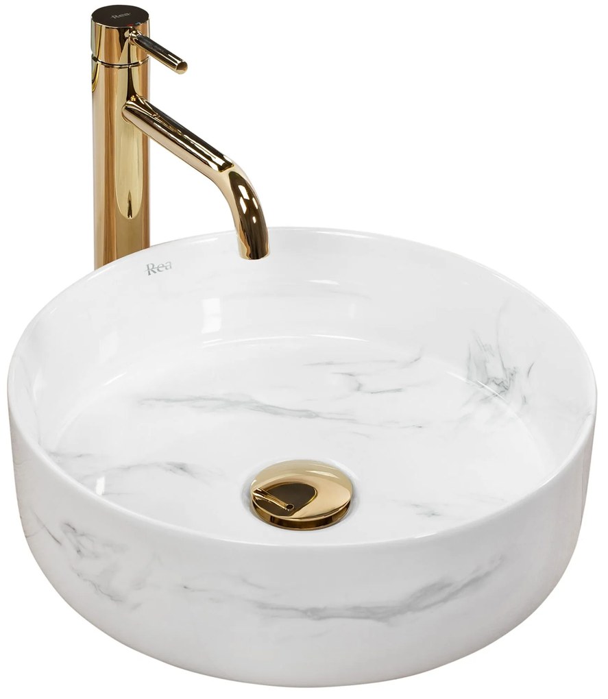 Lavabo da appoggio Rea Sami Nature Marble