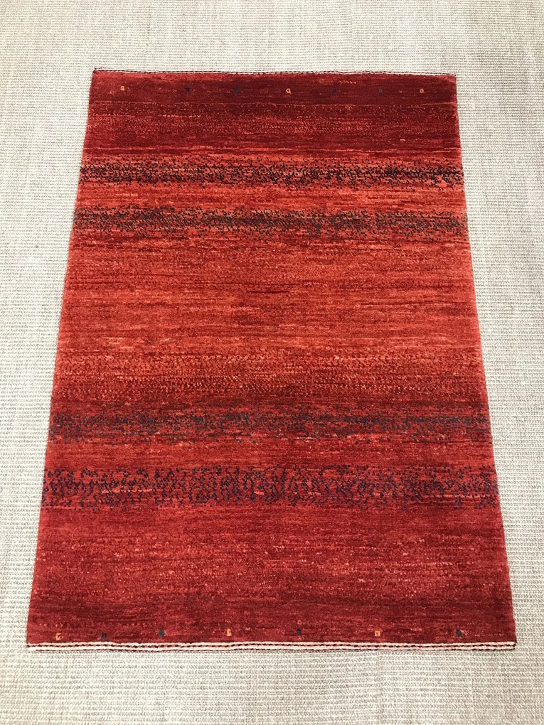 Loribaft Tappeto persiano 80 x 110 Rosso (Iran) Annodato A Mano