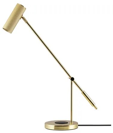 Hubble Read Lampada da Tavolo w/Wireless Charging Brushed Brass - Globen Lightin