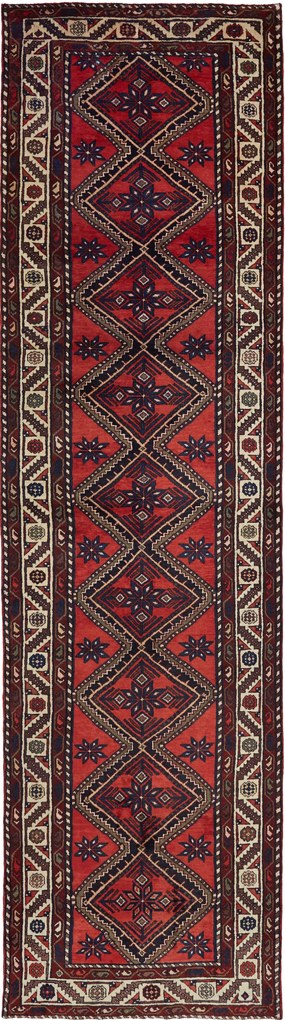 Hamedan Tappeto persiano 110 x 410 Rosso (Iran) Annodato A Mano