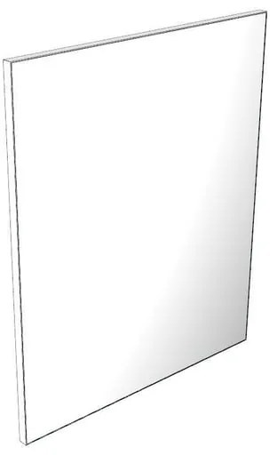 Specchio quadra rettangolare 95 x 112.5 cm