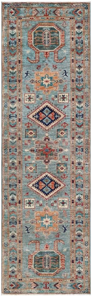 Kazak Tappeto 260x80 (Pakistan) Annodato A Mano