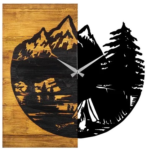 Orologio da parete 56x58 cm 1xAA legno/metallo