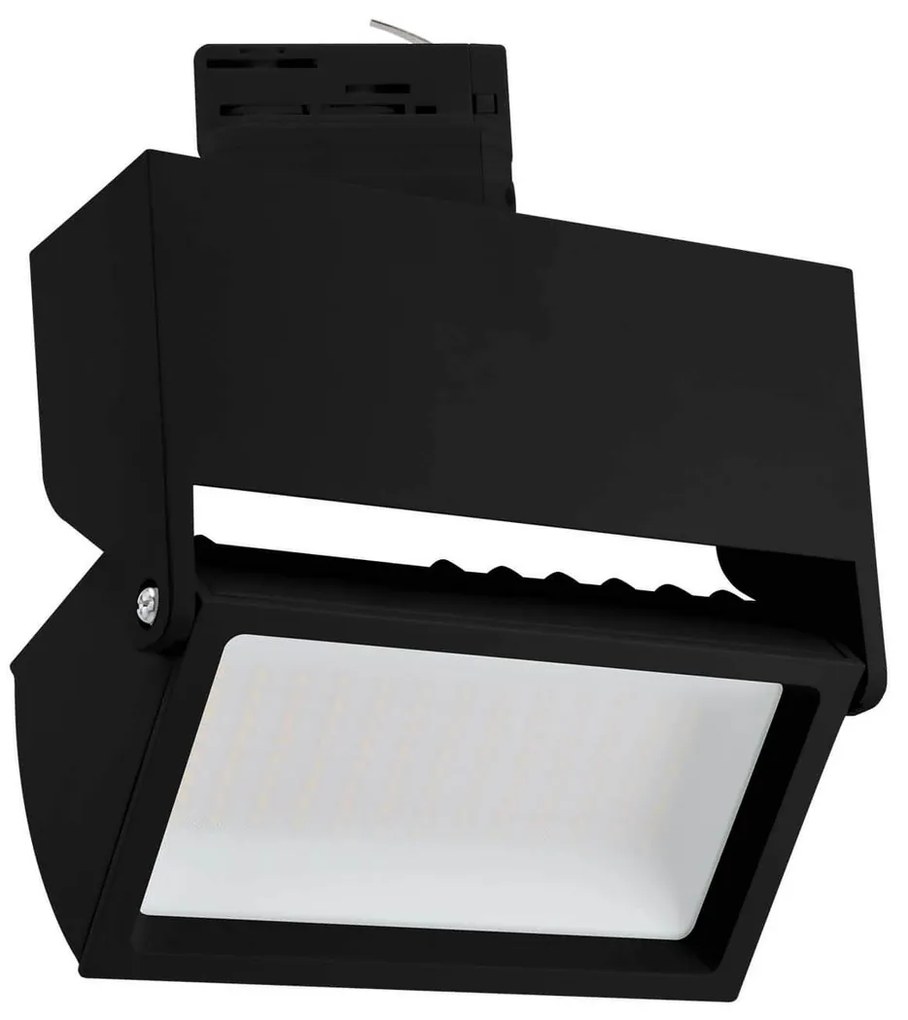 Faro LED 44W per Binario Trifase 100° Nero con driver Philips CRI92 Colore Bianco Naturale 4.000K