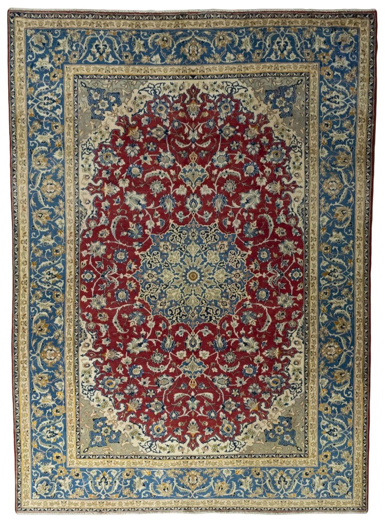 Najafabad Tappeto persiano 360x260 Rosso (Iran) Annodato A Mano