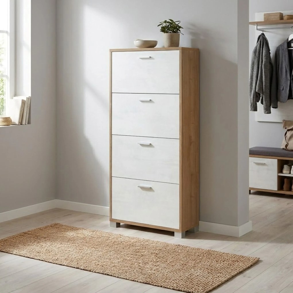 ESSENZA - scarpiera a 4 ante