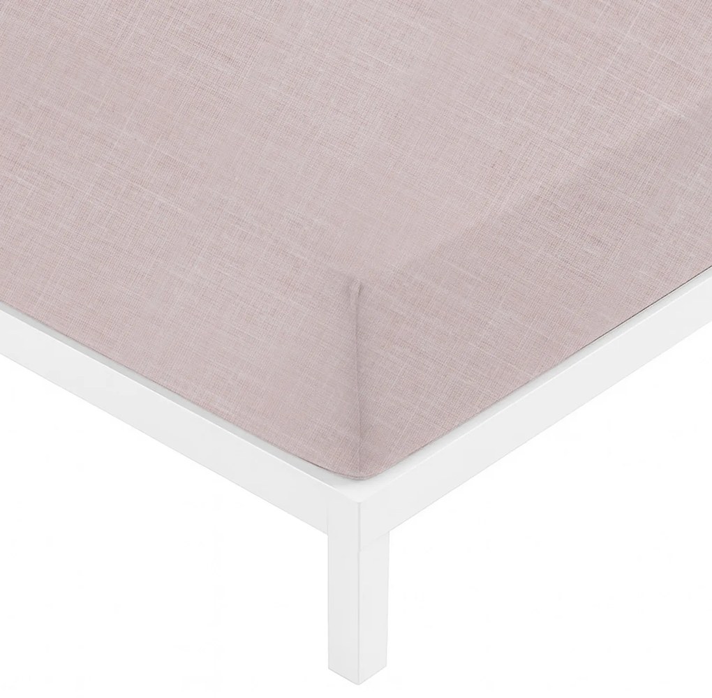 Lenzuolo con angoli 1 piazza e mezza melange beige