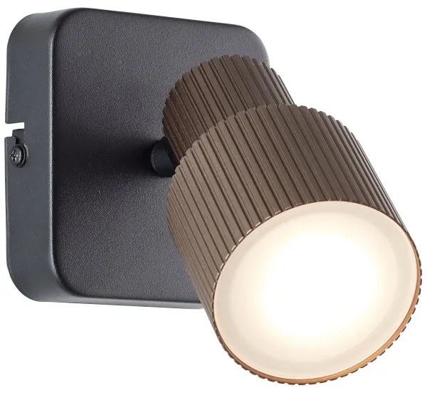 Brilliant - Luce Spot da parete a LED CADIZ 1xGU10/5W/230V bronzo