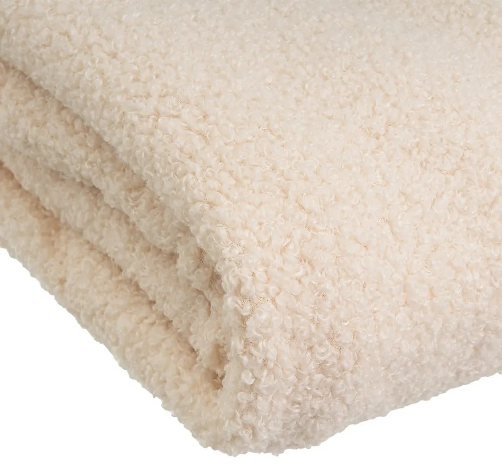 Coperta bouclé beige 160x130 cm Sherpa - Casa Selección