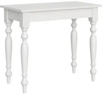 Consolle Allungabile 90-204x48x77 cm in Nobilitato Bianco