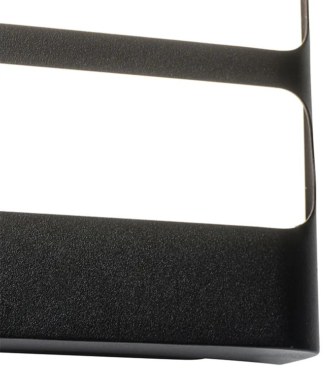 Lampada da parete per esterni nera con LED incl. sensore luce/buio - Gaev