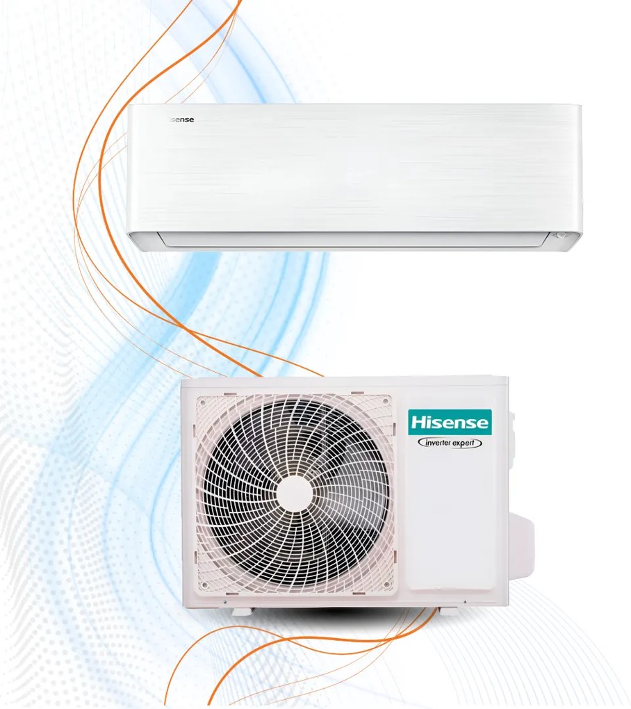 Climatizzatore Hisense Energy Pro X Inverter R-32 WiFi, 12.000 / Nero
