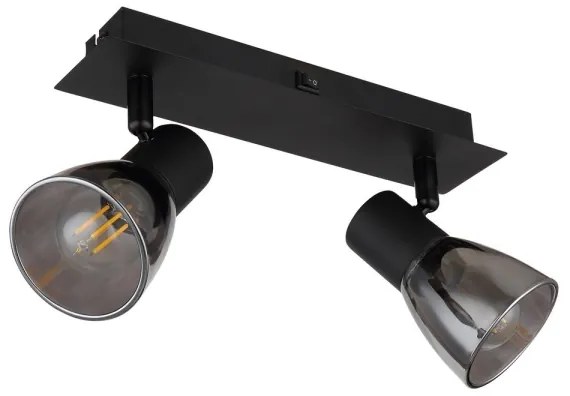 Globo 54307-2 - Faretto da parete CLAUDE 2xE14/40W/230V nero