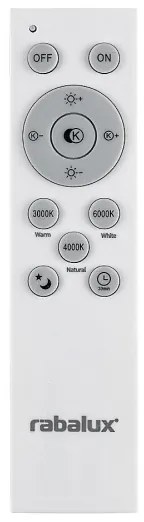 Rabalux 71042 - Lampadario a sospensione con filo LED dimmerabile TESIA LED/60W/230V argento + T