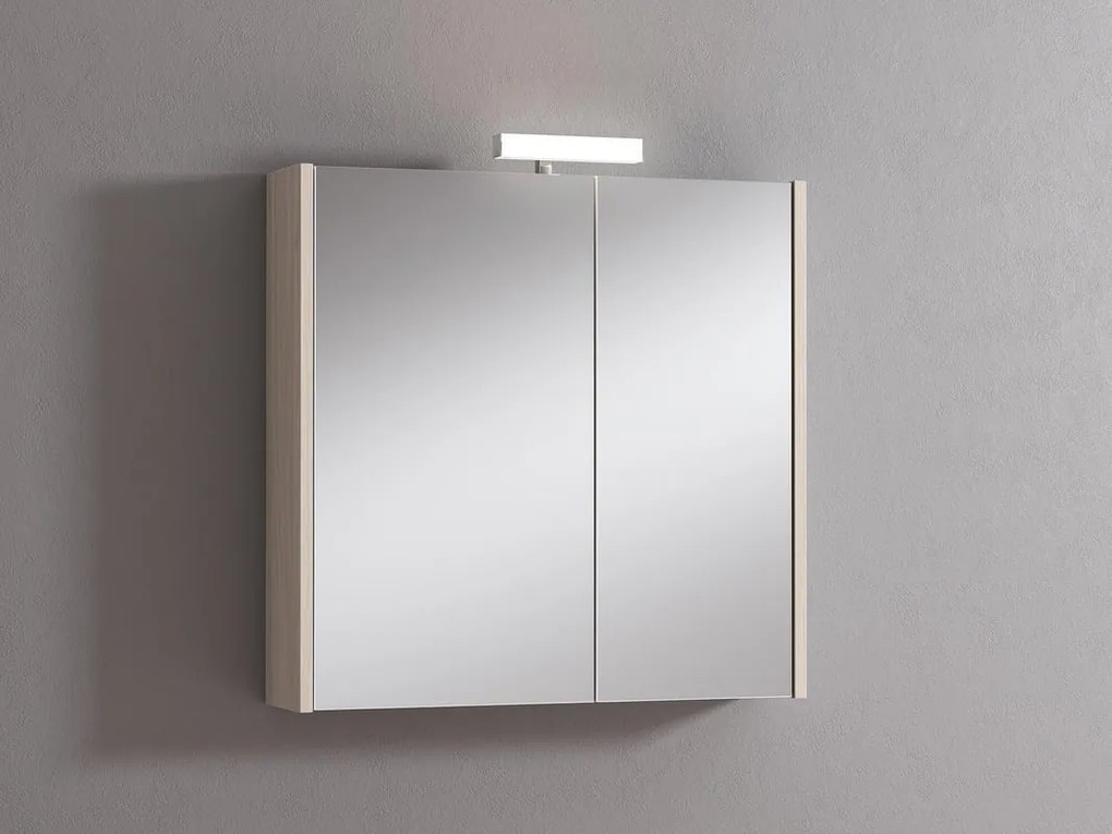 Pensile con luce Akira olmo rousseau L 71.5 x H 70 x P 15.5 cm