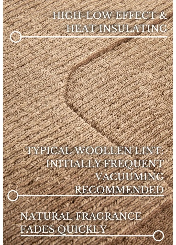 Passatoia beige in lana tessuta a mano 80x250 cm Charlotte - Villeroy&amp;Boch