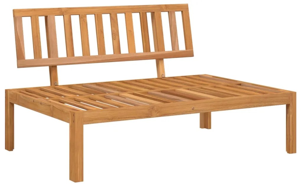 Set divano pallet da giardino 3 pz in legno massello di acacia