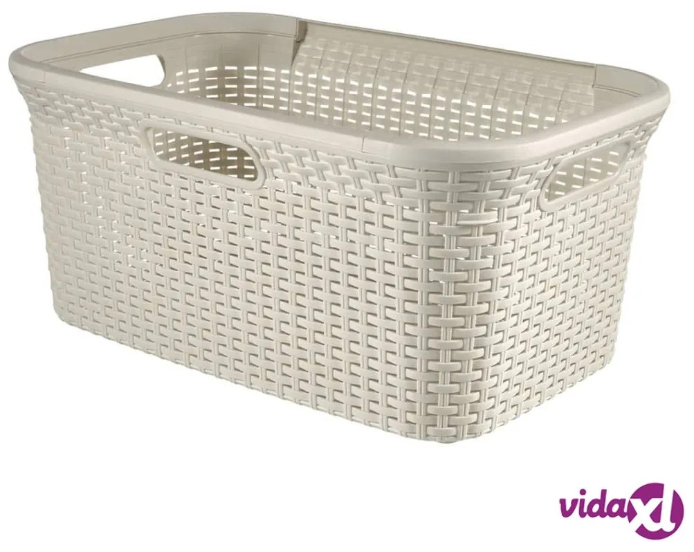 Curver Cesto Portabiancheria Style 45 L Bianco Vintage