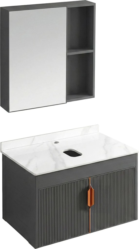 Set di mobili da bagno con top Marti 60cm Grey