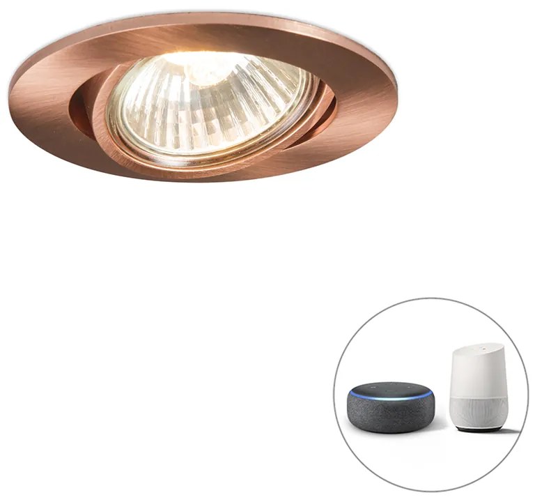 Faretto da incasso intelligente in rame inclinabile con Wi-Fi GU10 - Cisco