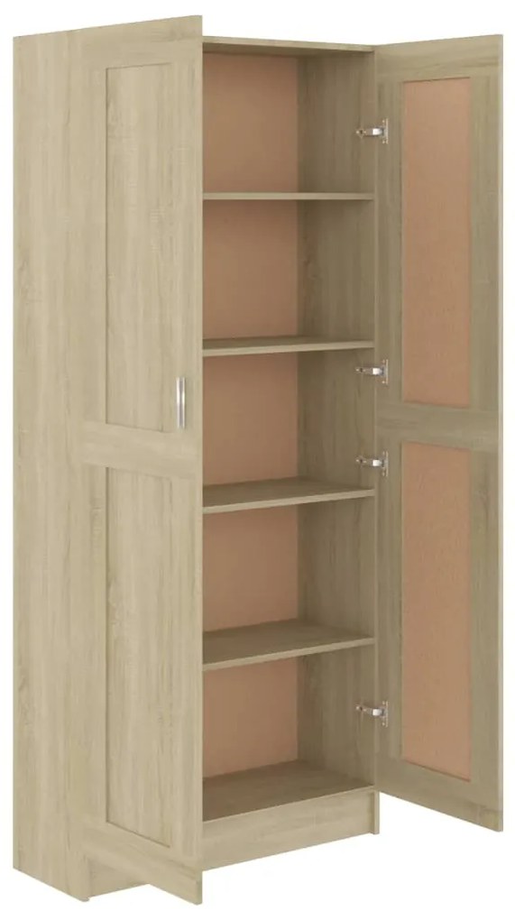 Libreria Rovere Sonoma 82,5x30,5x185,5 cm in Legno Multistrato